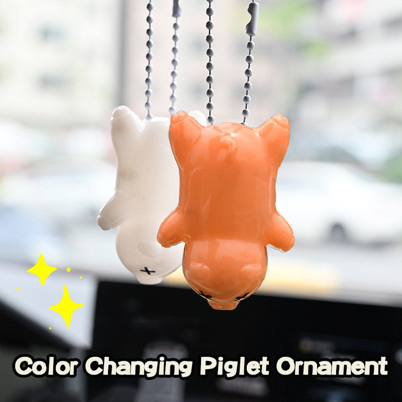 Capybara Color Changing Keychain Color-changing Strawberry Creative UV ...