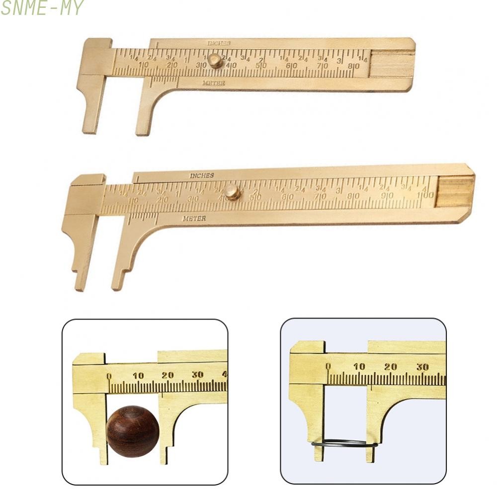 Mini Brass Scale Vernier Caliper Ruler Essential Tool for Jewelers and ...
