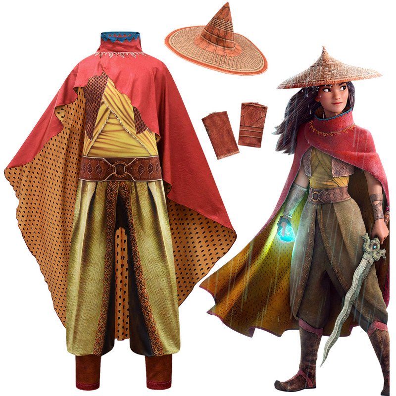 Raya and The Last Dragon cosplay Raya Costume Halloween Outfit | Shopee ...