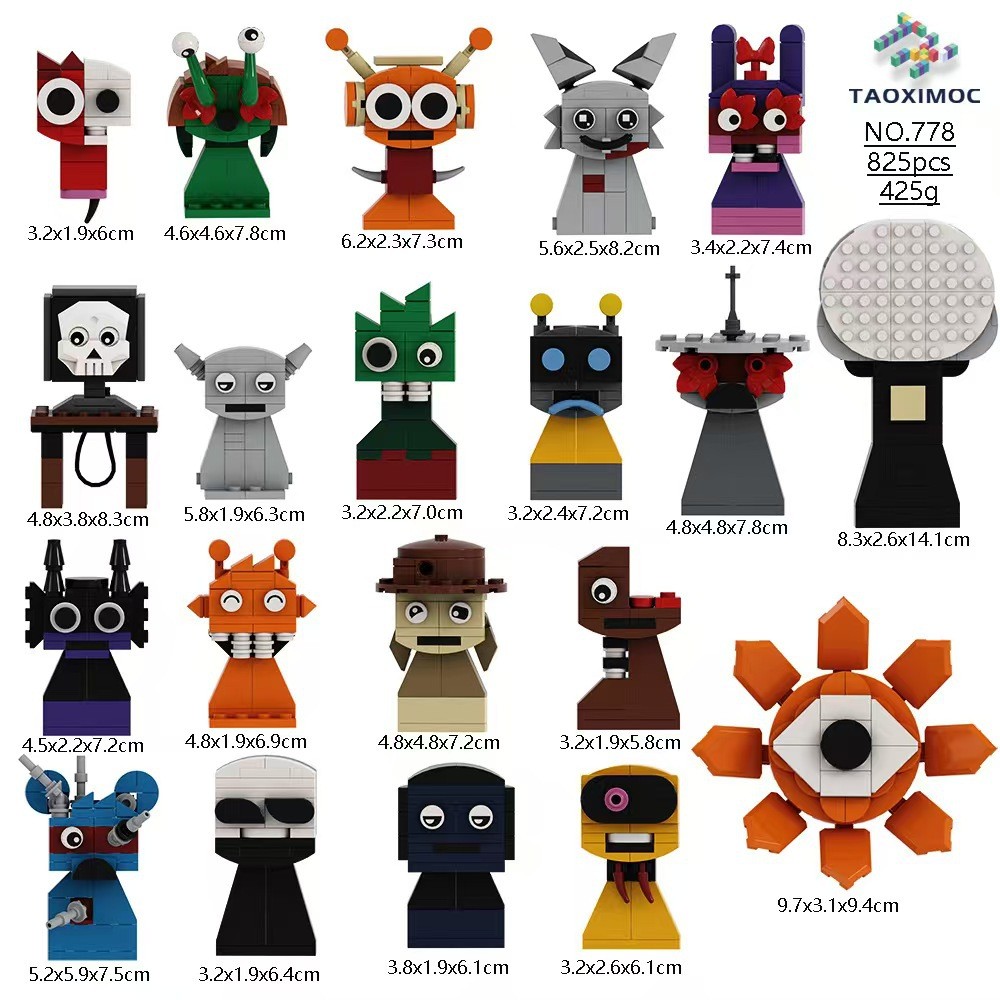 Sprunki Incredi Building Block Toys Set Children's Educational Toys ...