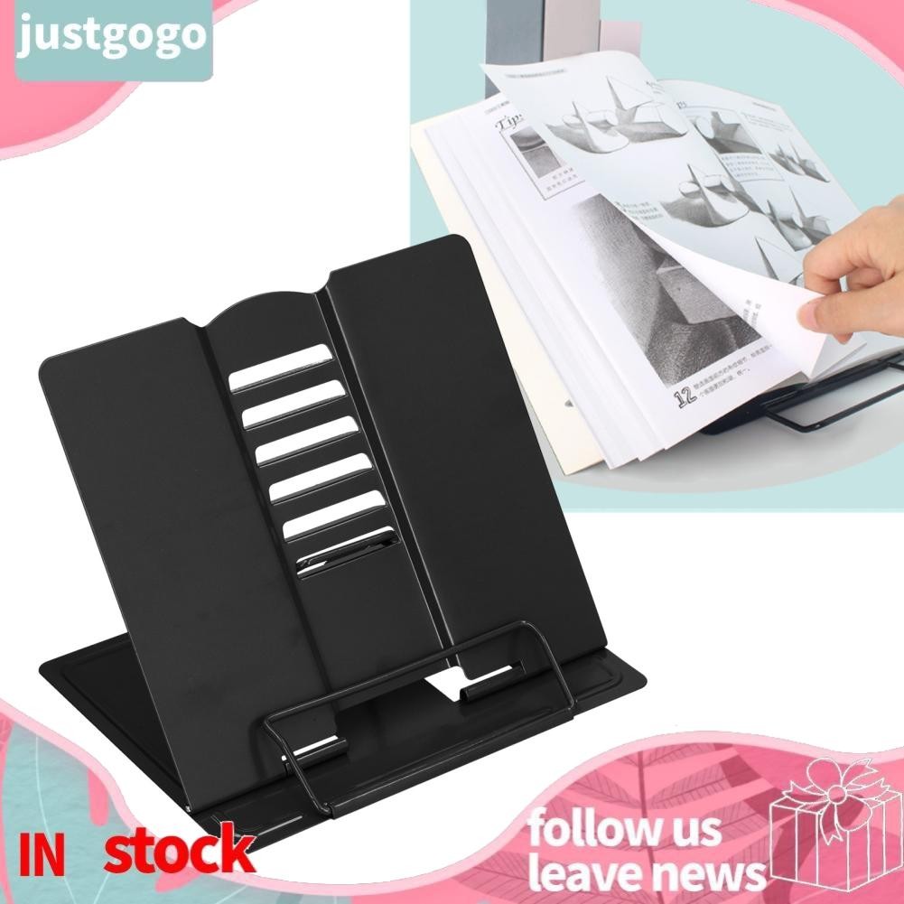 Justgogo Books Support Book Stand Foldable Portable Full Metal Material ...