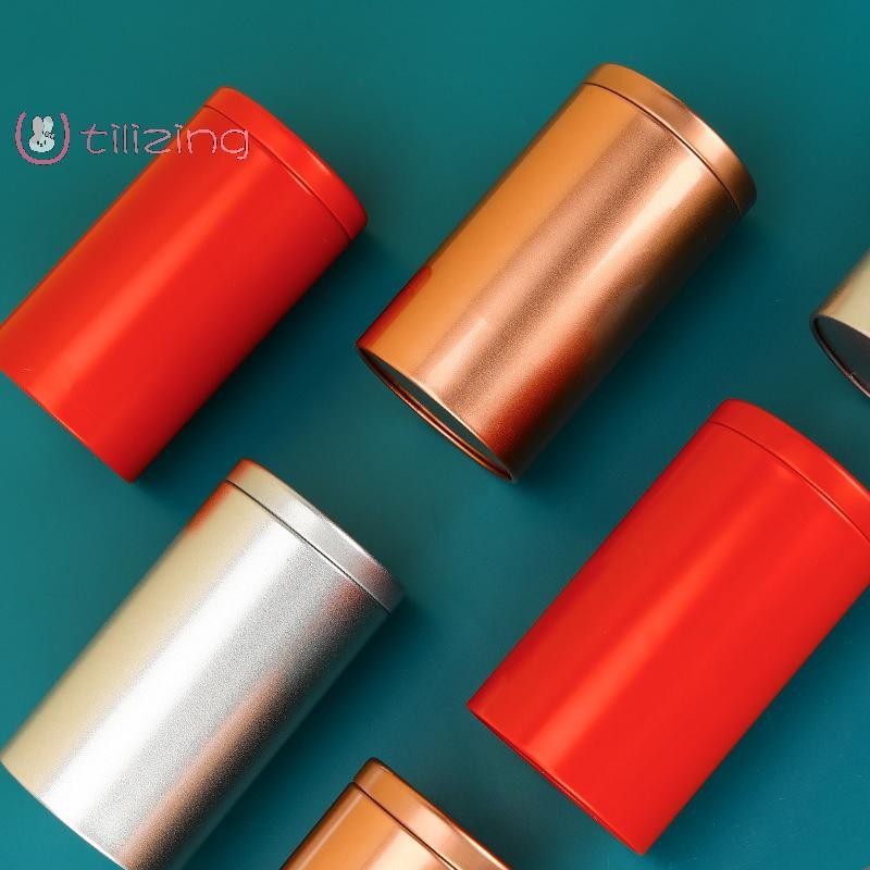 [UtilizingS] Portable Tea Box Solid Color Tea Sealed Box Teaware ...