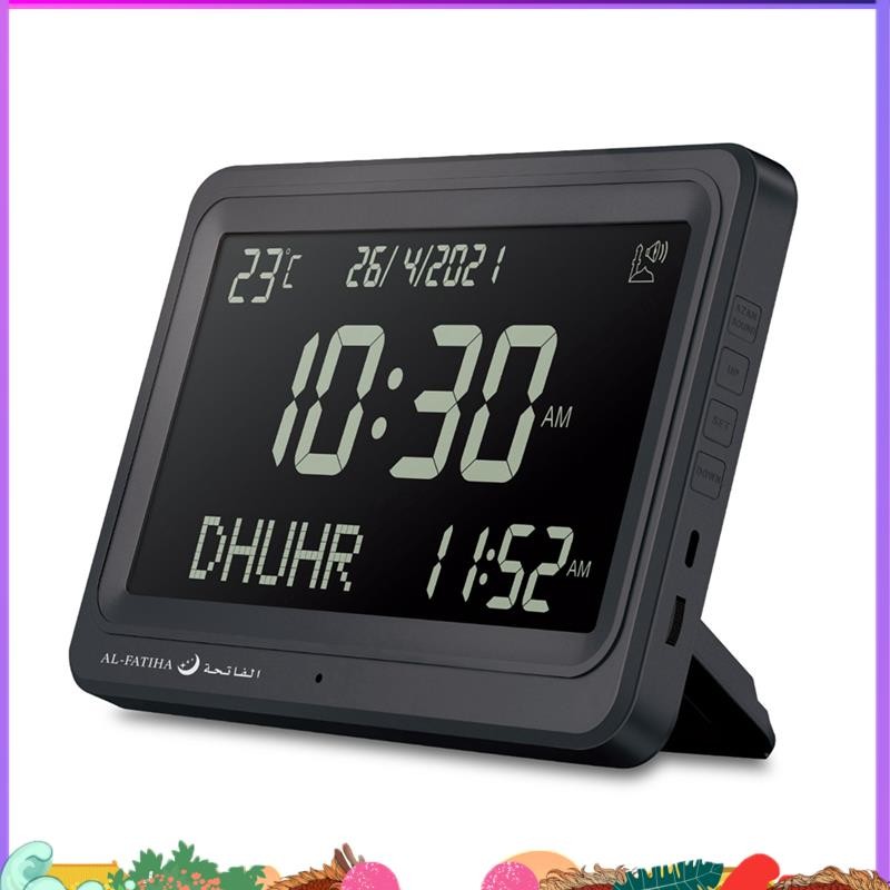 Automatic Worldwide Digital 8 Azan Prayer Sounds Islamic Wall and Desk ...