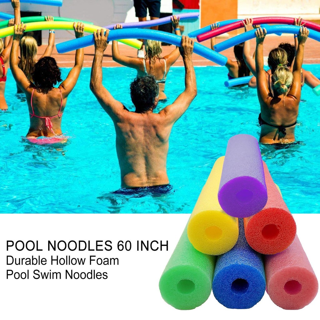 Floating Pool Noodles Foam Tube Multi-Color Buoyancy Batting Pool Stick ...