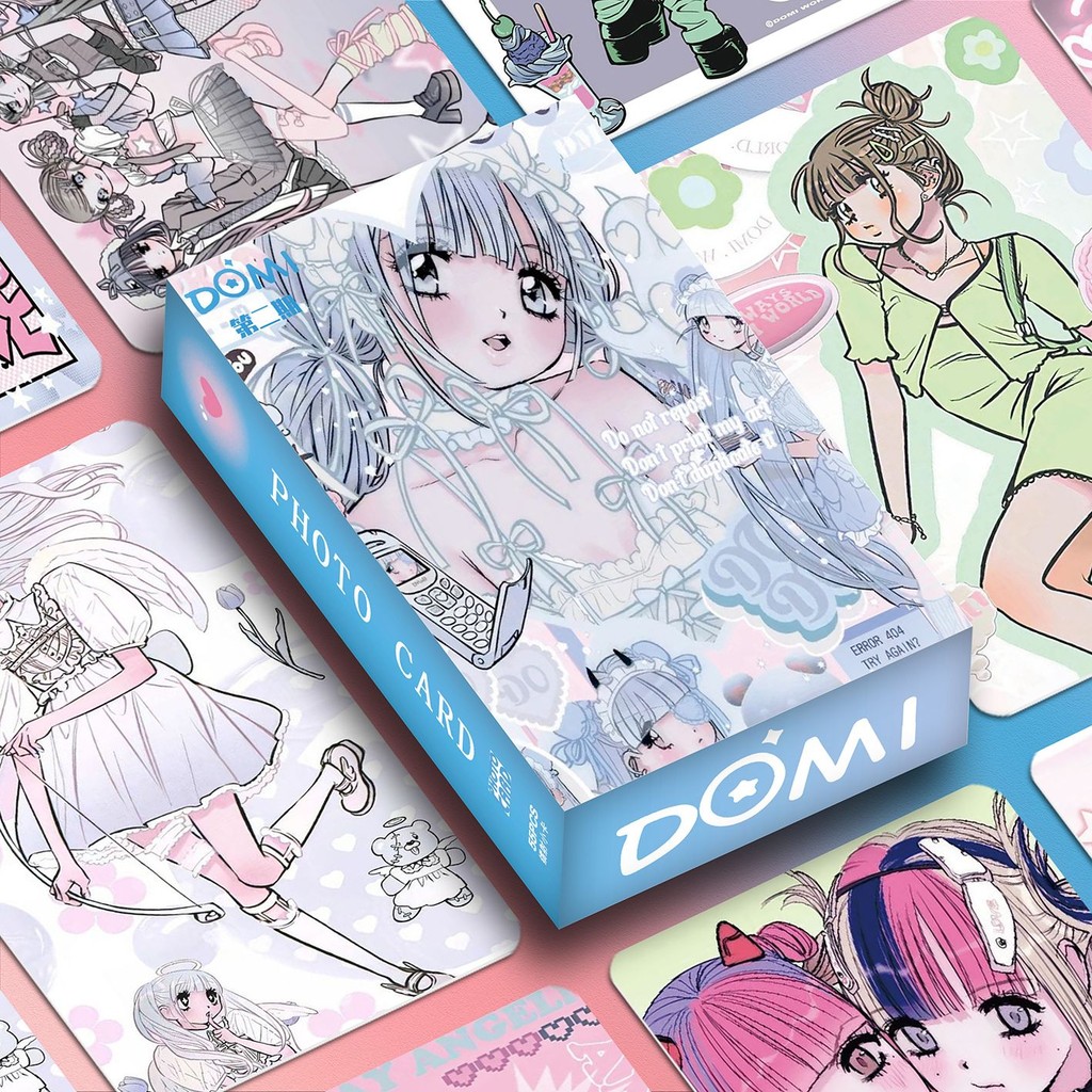 55-92pcs Manga Manhwa Animation Capybara DOMI Laser Holographic Lomo ...