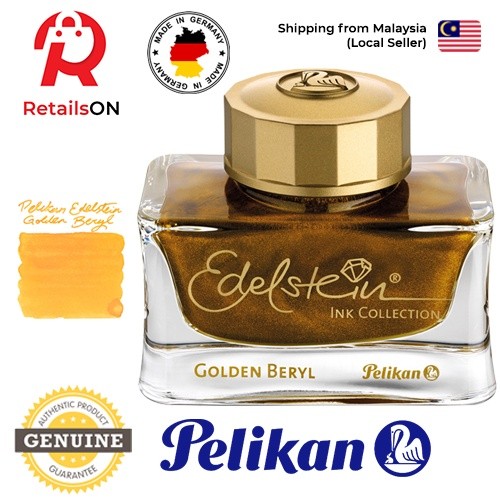 Pelikan Edelstein 50ml Ink Bottle - Golden Beryl (Ink of the Year ...
