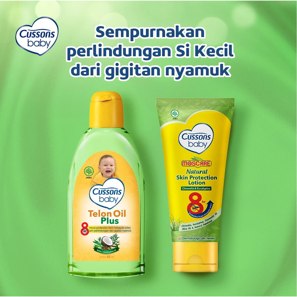 Cussons Baby Lotion Moscare Skin Protection - Losion Bayi Anti Nyamuk / Merah jingga Official - Gambar 4