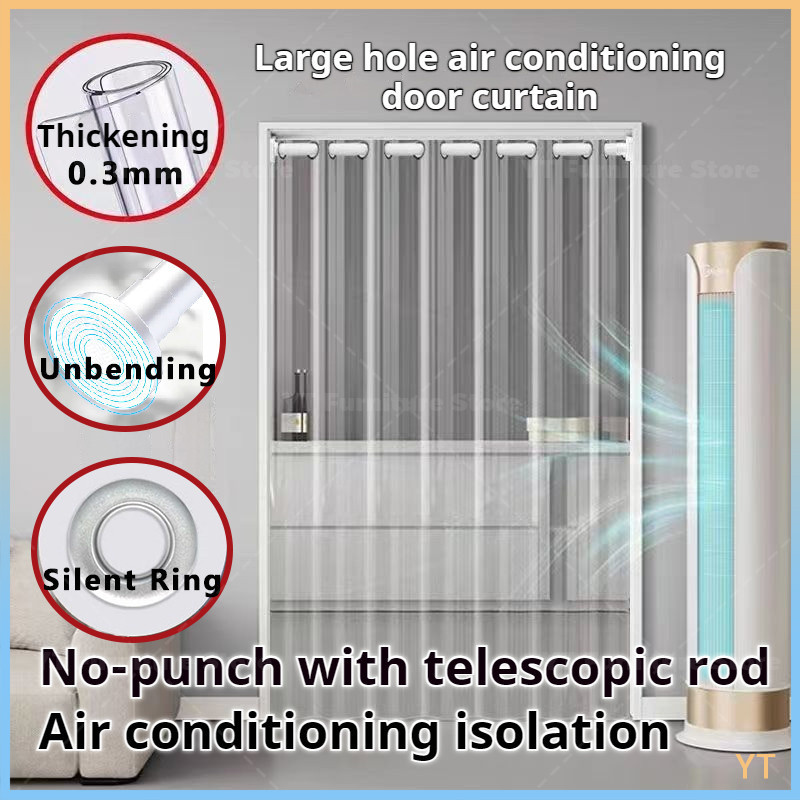 Air Conditioner Kitchen door Room divider Transparent door PVC Roman ...