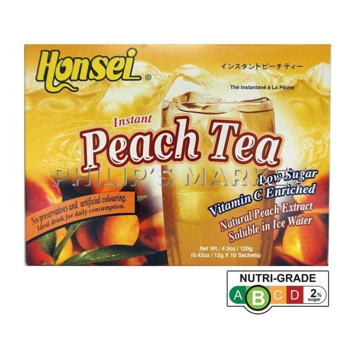 Honsei Low Sugar Instant Peach Tea 120g | Shopee Singapore