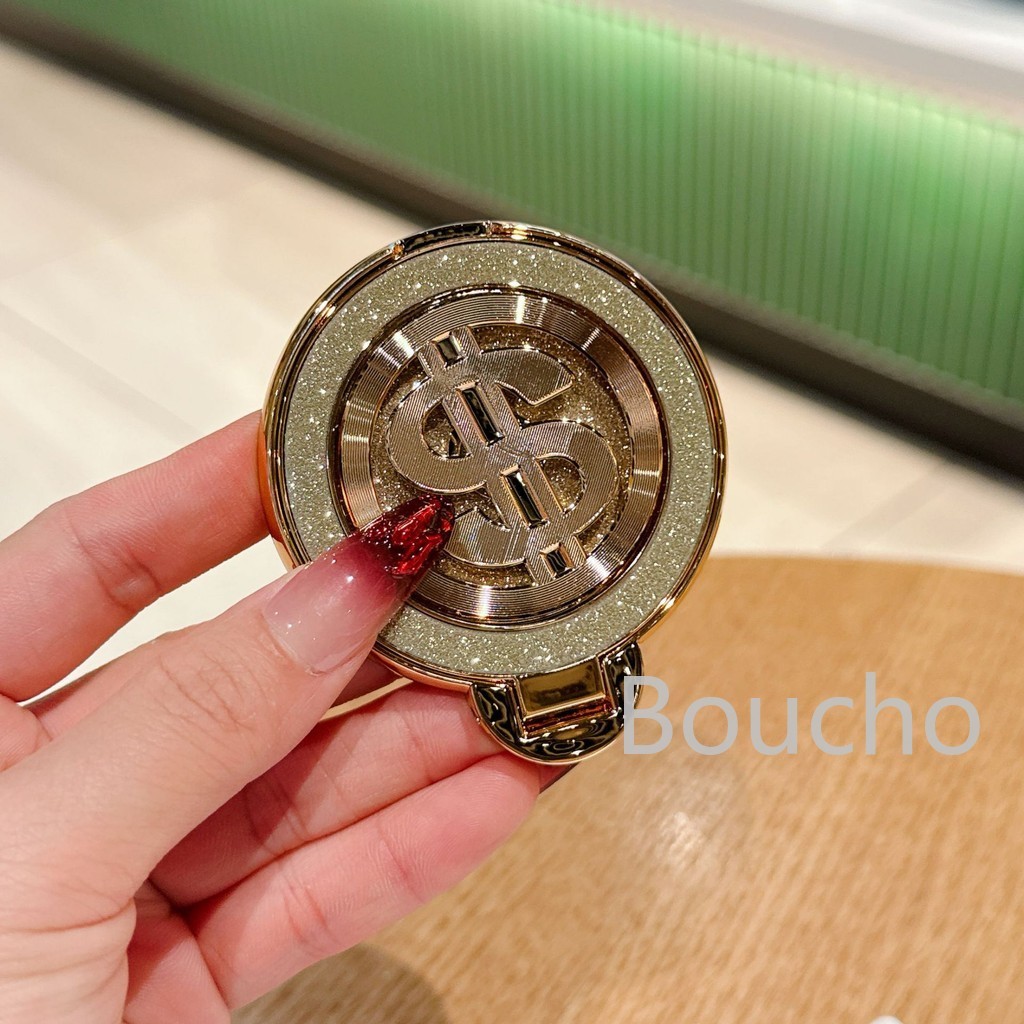 New Rotating Gyroscope Money Logo Phone Stand Flash Diamond Rubber ...