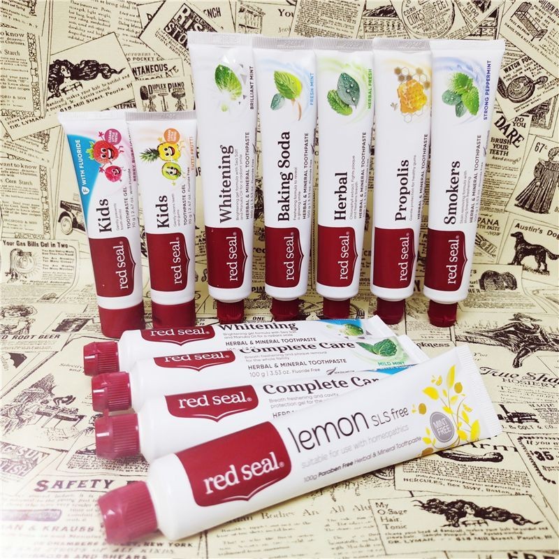 New Zealand red seal red mark toothpaste children's herb新西兰red seal ...
