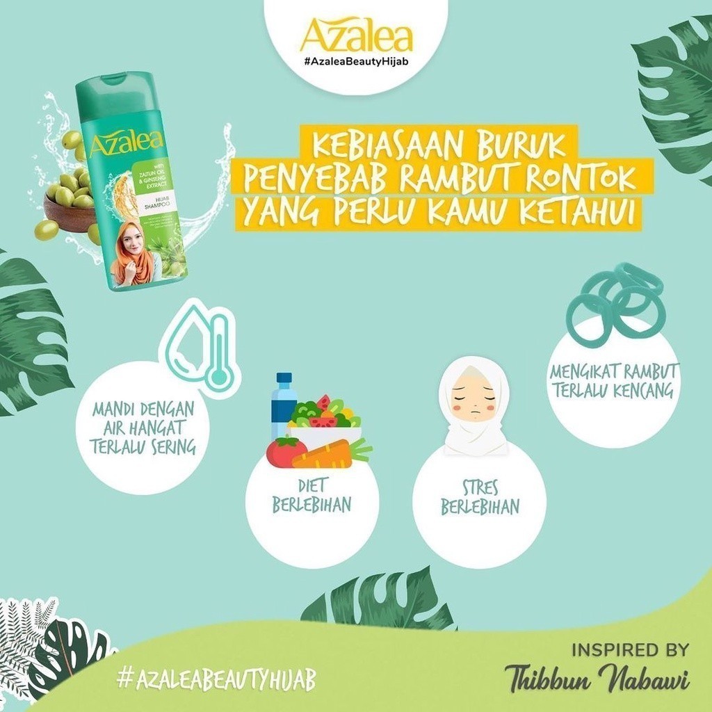 Azalea Shampoo Citrus Extract - Zaitun Oil & Habbatussaudah Oil / Merah Jingga Official - Gambar 2