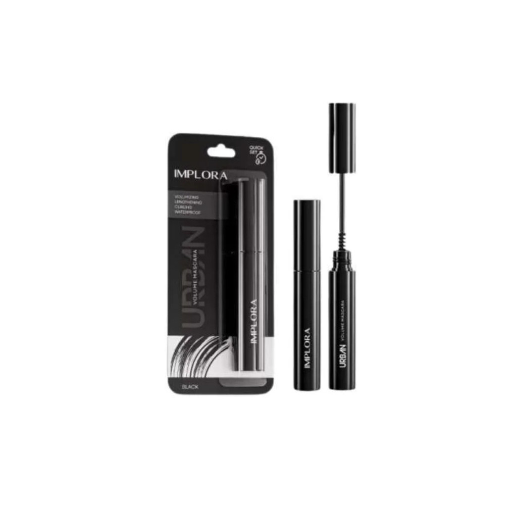Implora URBAN Volume Mascara New Quick Set Mascara Melebatkan Volumizing / Merah Jingga Official - Gambar 2