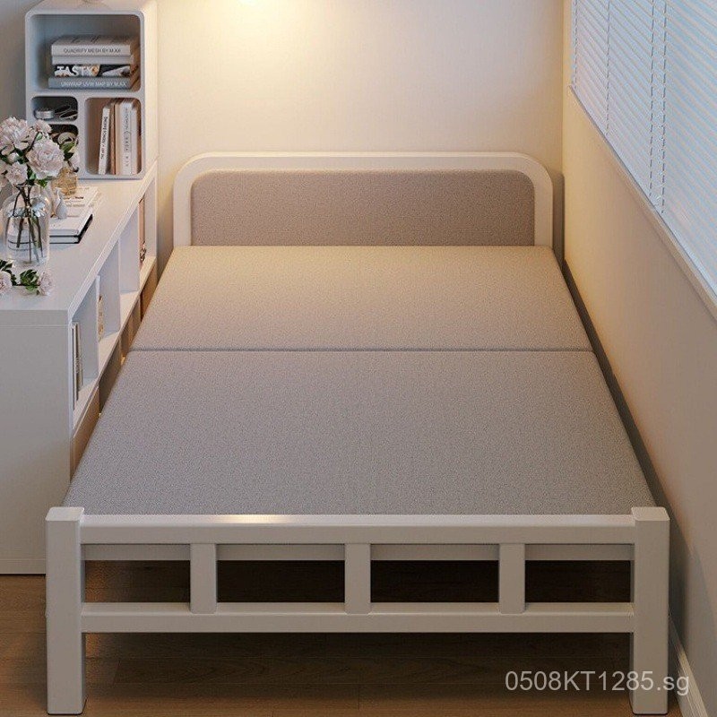 Portable Folding Bed for Home Use.Metal Bed Extra Bed Hard Board Single ...