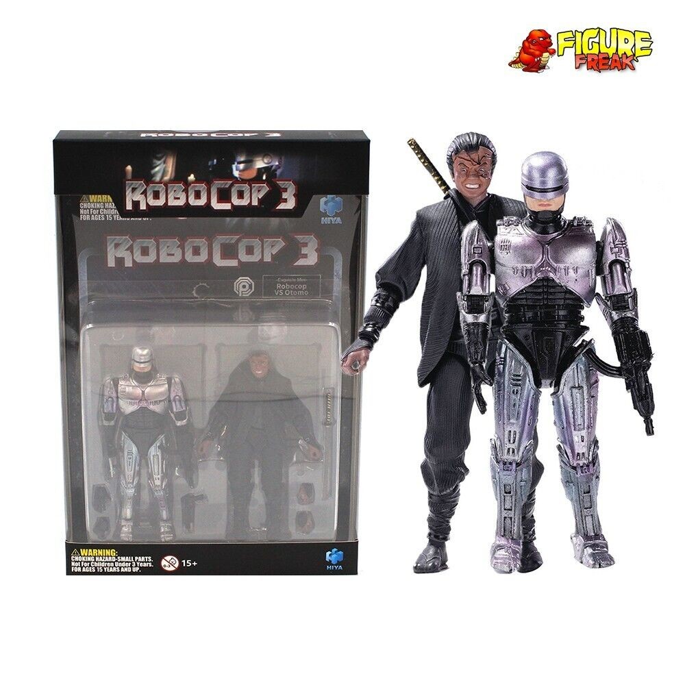 Hiya Toys RoboCop 3 - Pack RoboCop Vs Otomo - Figurines 1/18 Exquisite Mini