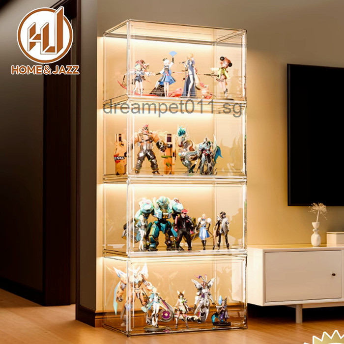 HomeK FM Acrylic Display Box Hand-made Display Cabinet Toy Imitation ...