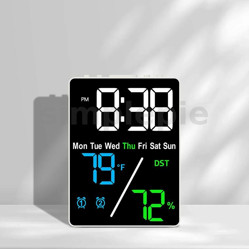 Multifunctional Electronic Clock With Simple Setting Of Temperature And ...