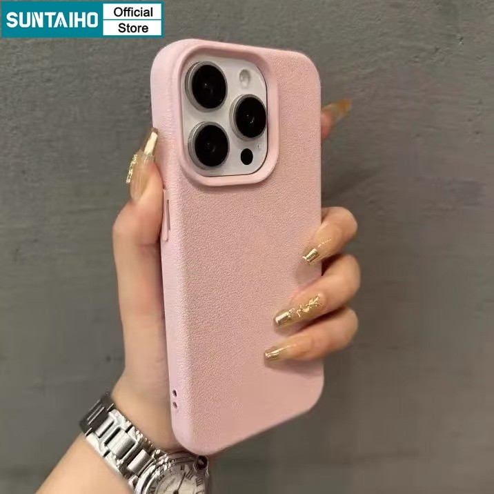 Litchi Texture Shockproof Phone Case – Stylish & Durable Protection main image 1