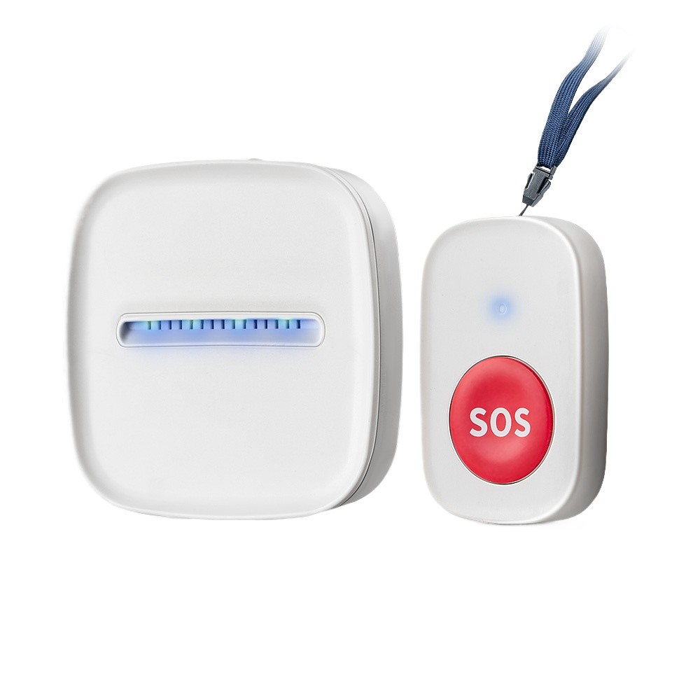 Portable Elderly SOS Alarm Button, Wireless Medical Alert Pendant for ...