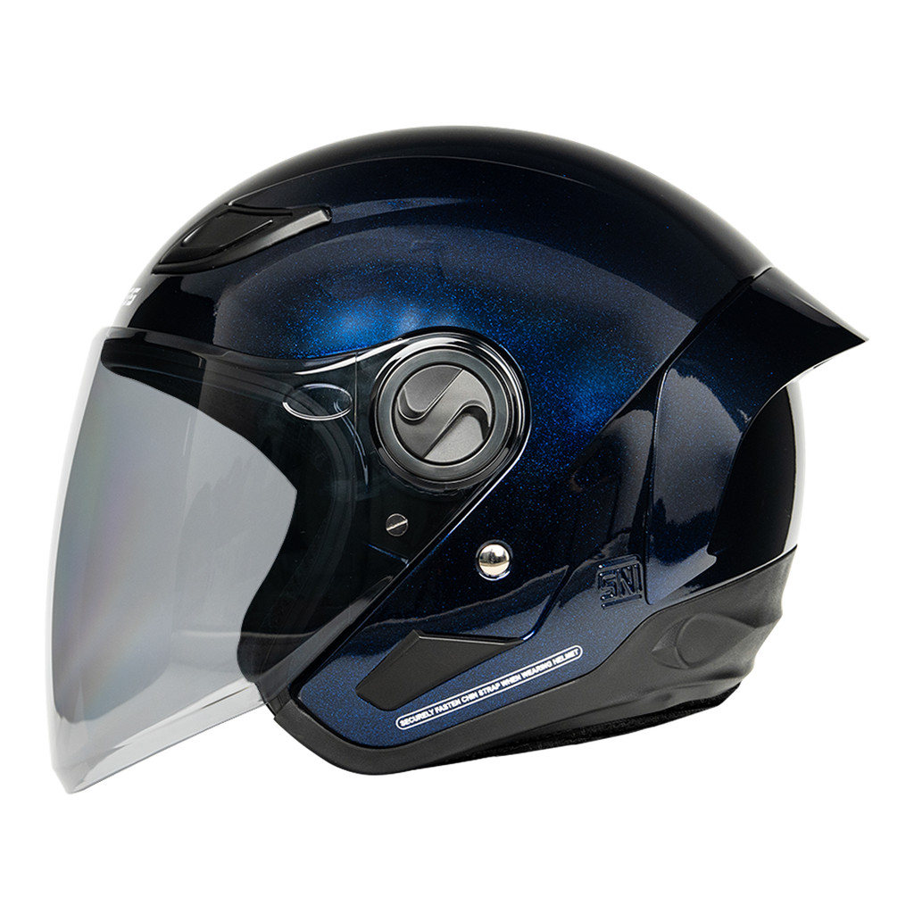 Cargloss NFS Helm Half Face Moonlight - Blue - Gambar 3