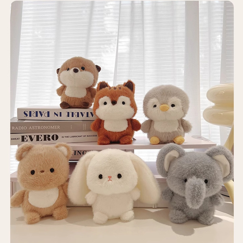New Kawaii Soft Animal Series Plush Doll Pillow Elephant Pig Dog Sheep ...
