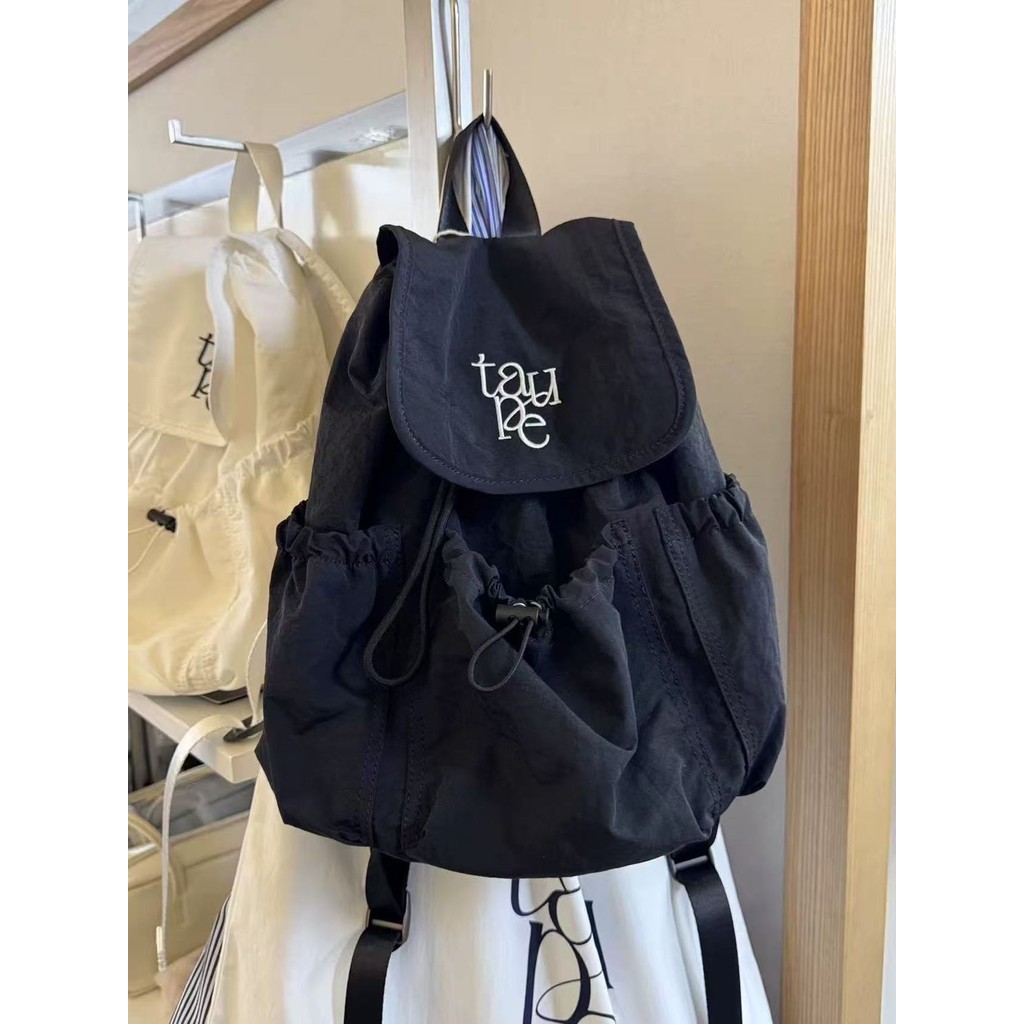 New Korean Backpack Niche Design Nylon Travel Bag Drawstring Outdoor ...