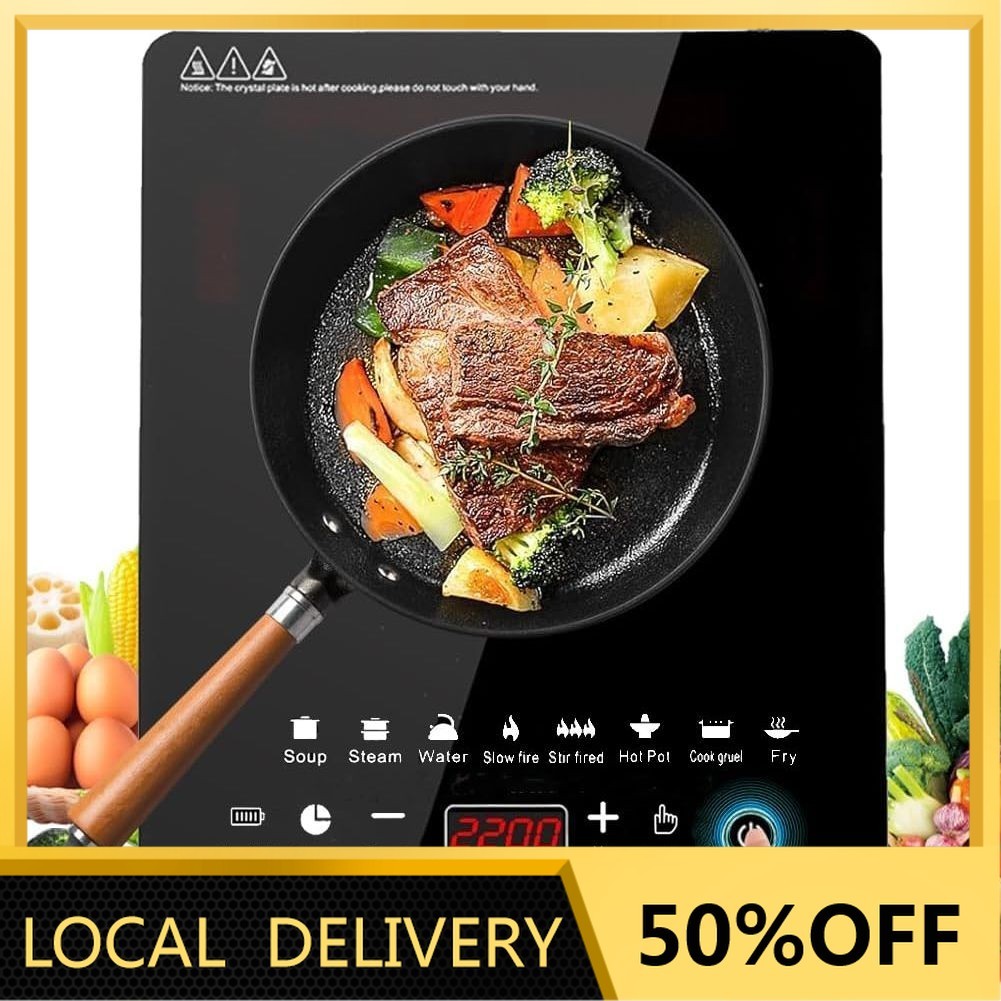 [SG Stock]2000W Induction Cooker Waterproof Ultra Slim Electric Cooker ...