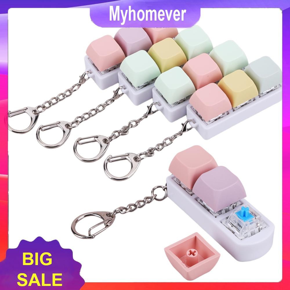 Keyboard Fidget Toy Fidget Clicker Key Switch Keychain Shaft Tester for ...