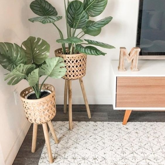Northern Europe ins Wind Living Room Greenery Bamboo Woven Decorative ...