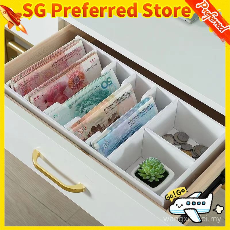 Grid Box Ready Stock Cash Box/Money Cashier Drawer Organizing Rack ...