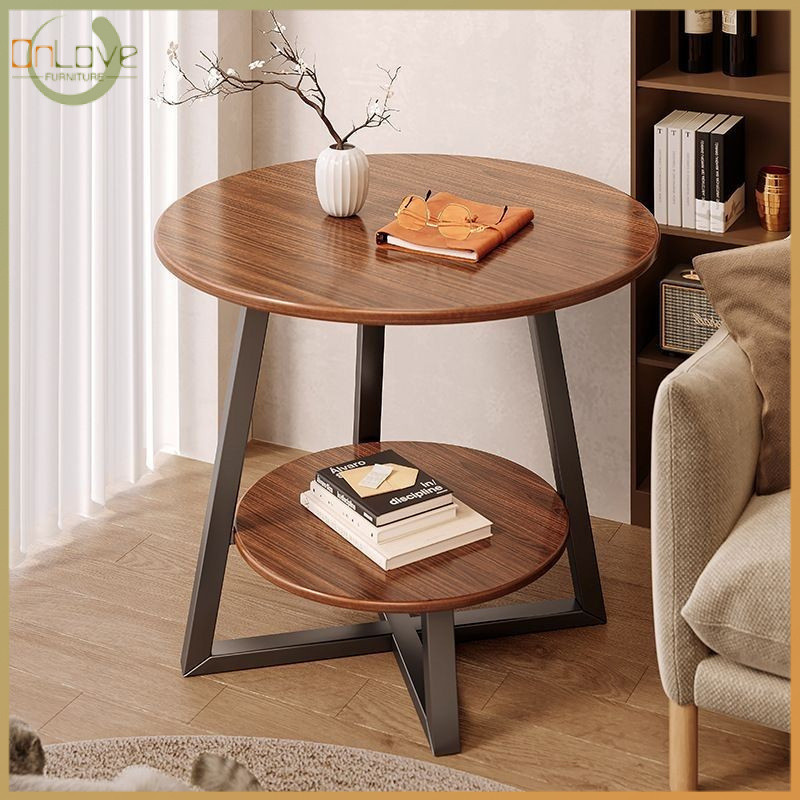 Coffee Table Living Room Sofa Mini Small round Table Bedroom Simple ...