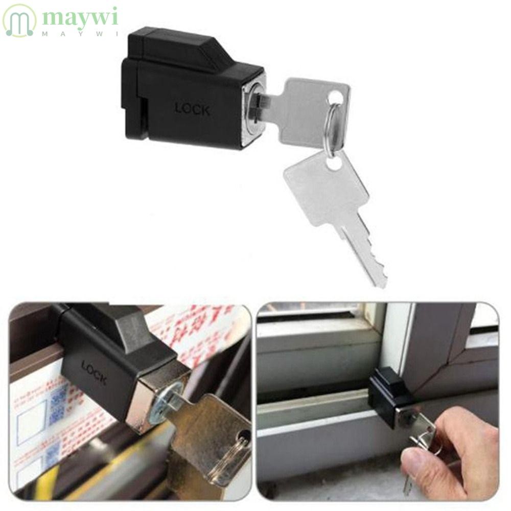 MAYWI Window Locks, Aluminum Alloy Sliding Security Window Lock Stopper ...