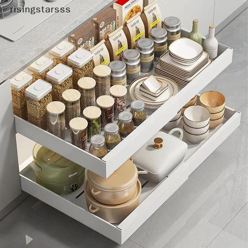 【RGSG】 Expandable Pull-out Kitchen Storage Rack With Slide Rails ...