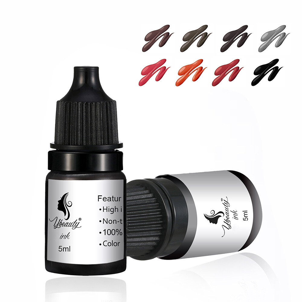 5ml Tattoo Practice Ink Permanent Makeup Eyebrow Lips Eyeline Tattoo ...