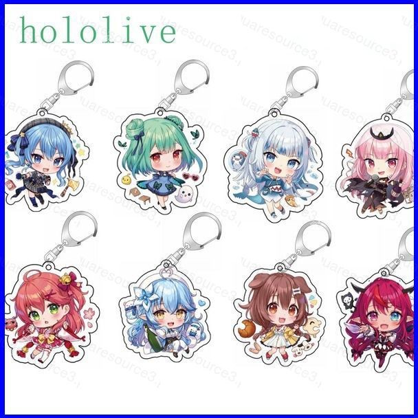 SQ3 hololive production keychain Natsuiro Matsuri Shirakami Fubuki bag ...