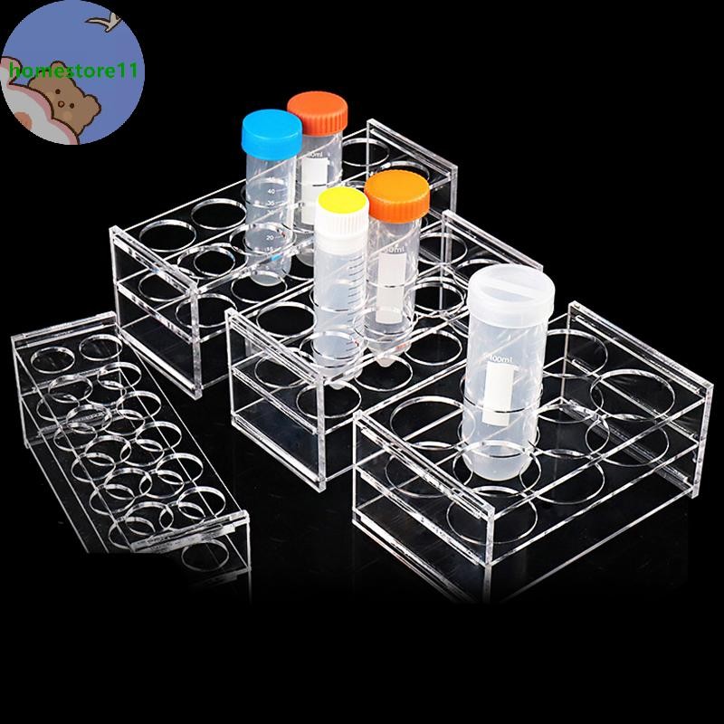 Homestore Plastic Clear Centrifugal Test Tubing Rack Holder School ...