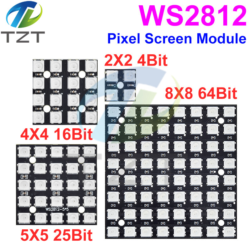 NEW WS2812 LED 5050 RGB 8x8 LED Matrix for Arduino Brand WS2812B 8*8 4 ...