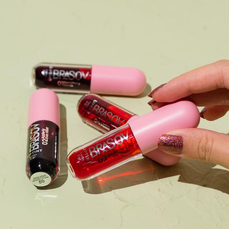 BRASOV Liptint / Lip Tint / Merah Jingga Official - Gambar 4
