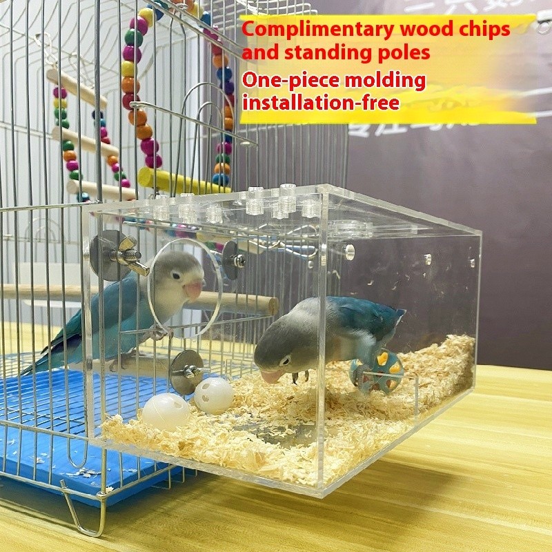 Transparent Parrot Breeding Box/Bird Cage/Bird Nest/Bird House/Bird Box ...