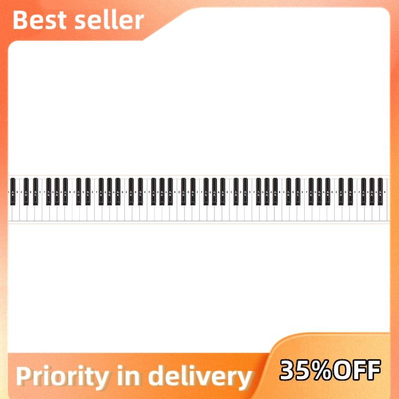 88 Key Practice Keyboard Piano & Note Chart for Behind the Piano Keys ...