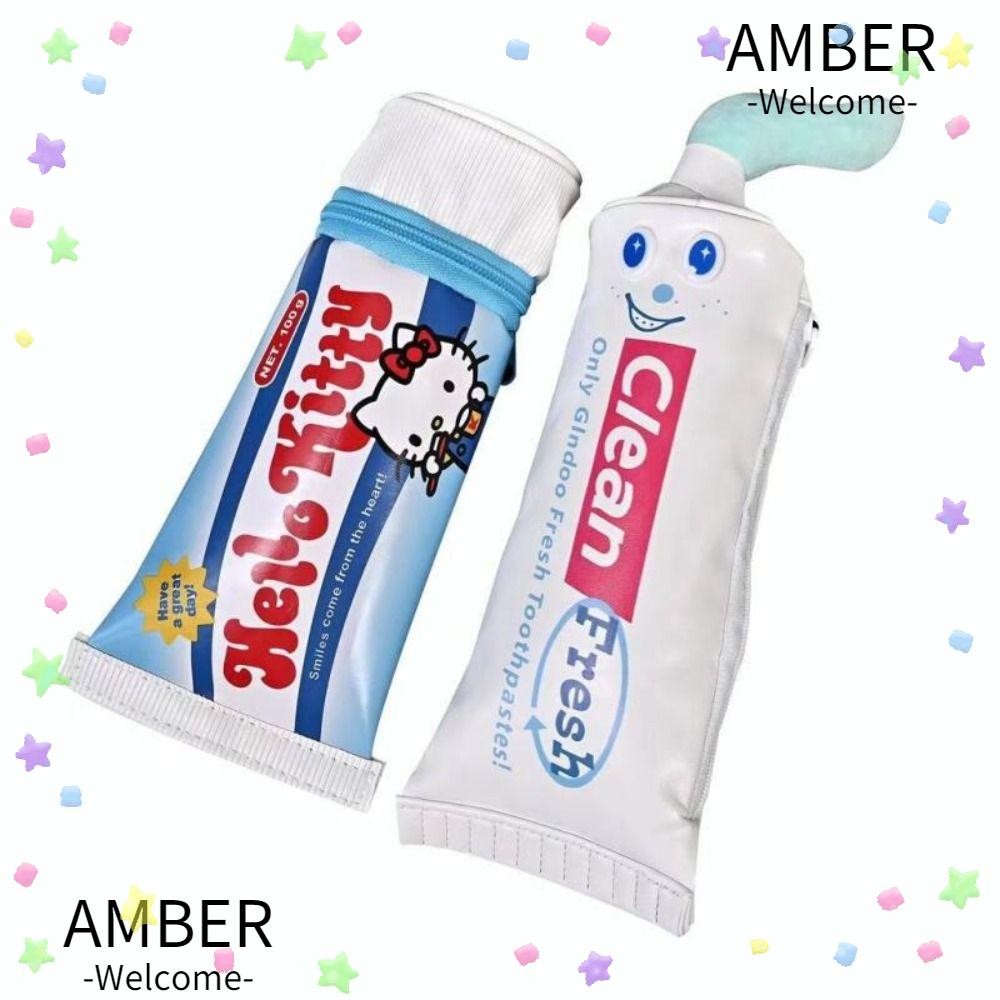 AMBER Hello Kitty Pen Bag, Toothpaste Shape Creative Pencil , Sanrio ...