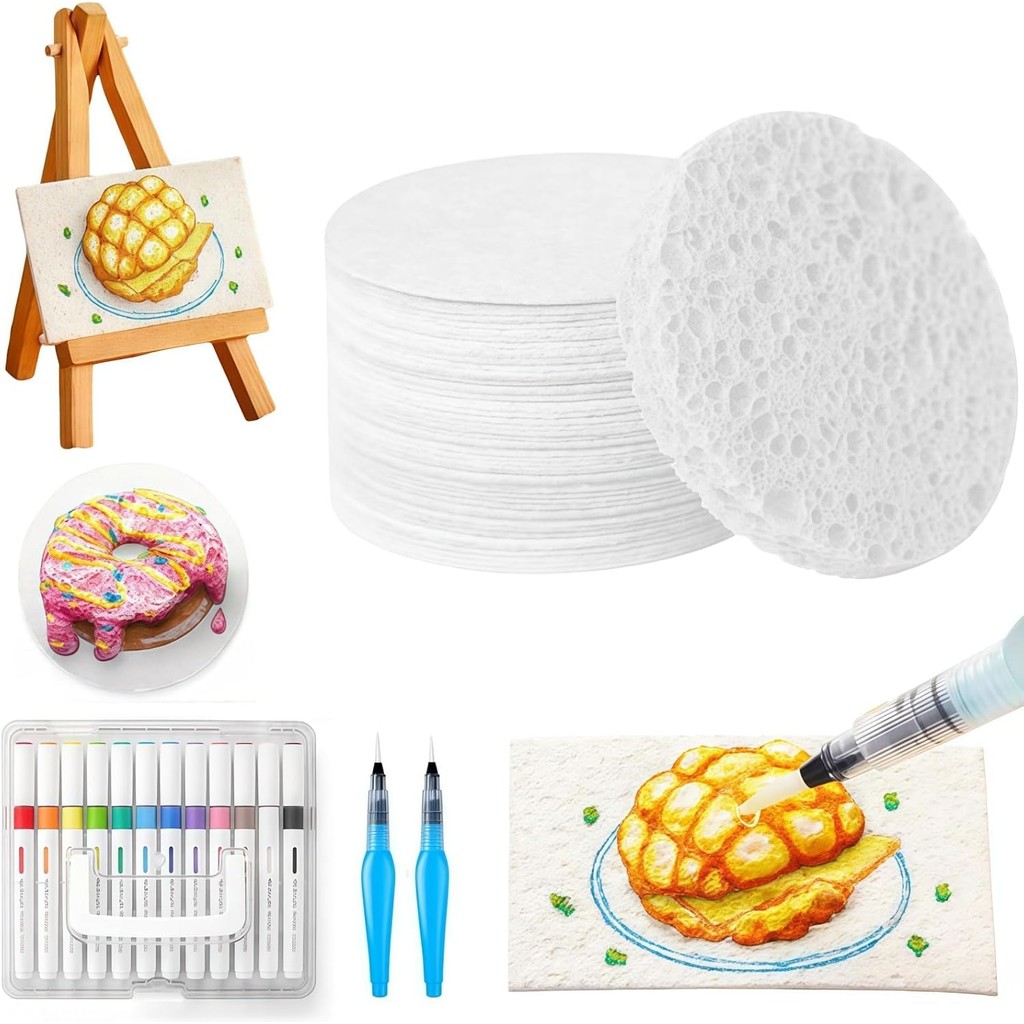 JIABAOZ Magic Puffy Paint, 3D Drawing Magic Canvas Sponge, Foam Texture ...