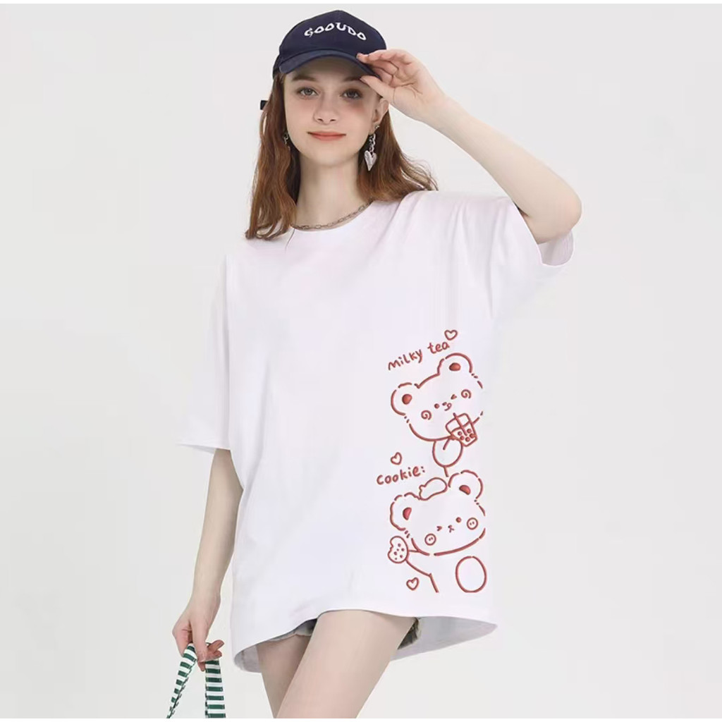 2025 New Korean Style 100% Cotton Short sleeve Tshirts Ready Stock ...