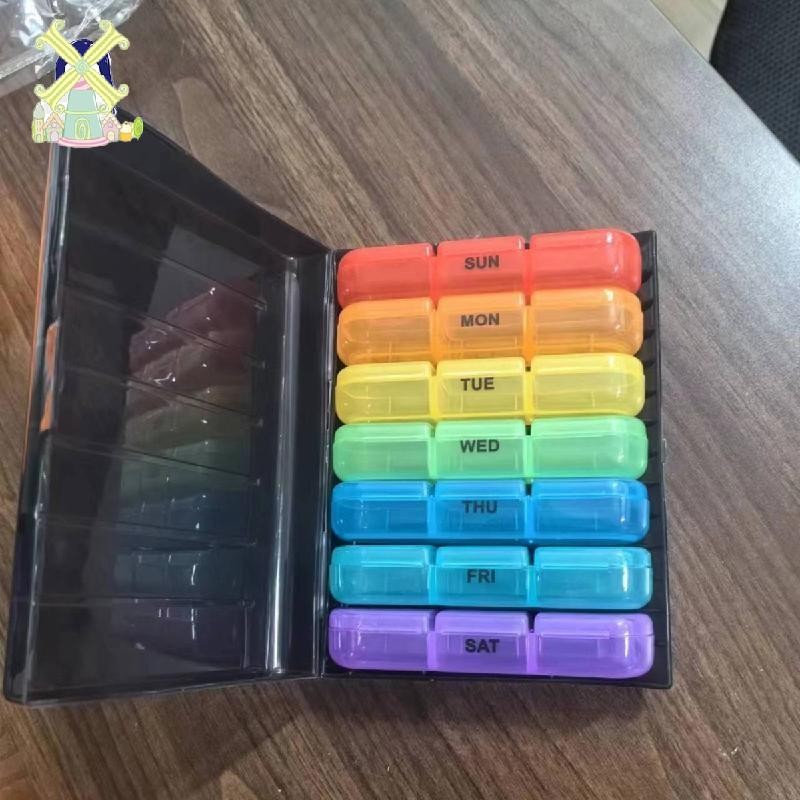7 Day Weekly Pill Box Daily Pill Box 3 Times Morning Noon and Evening ...