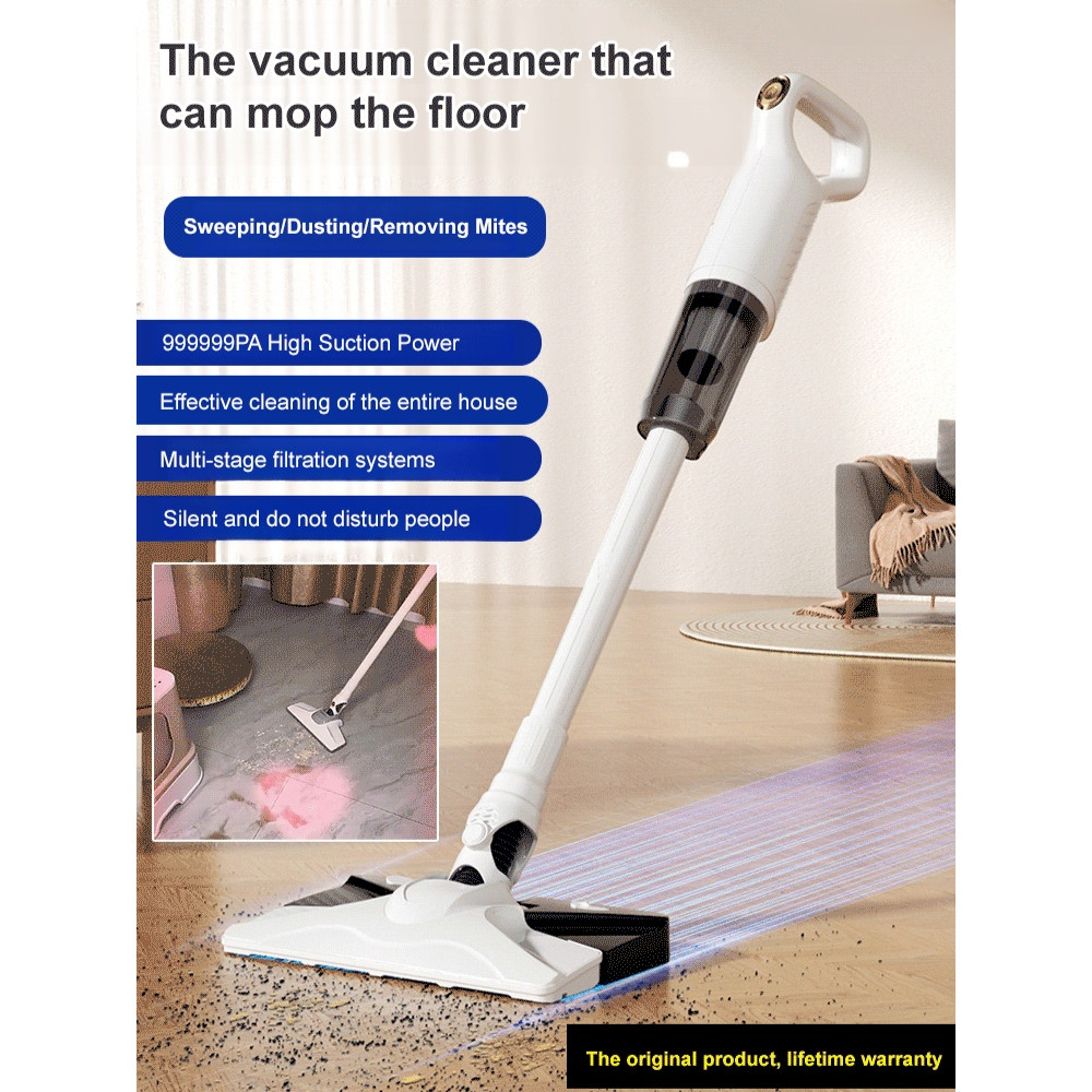[Wireless vacuuming and mopping] High suction power dust mite removal ...