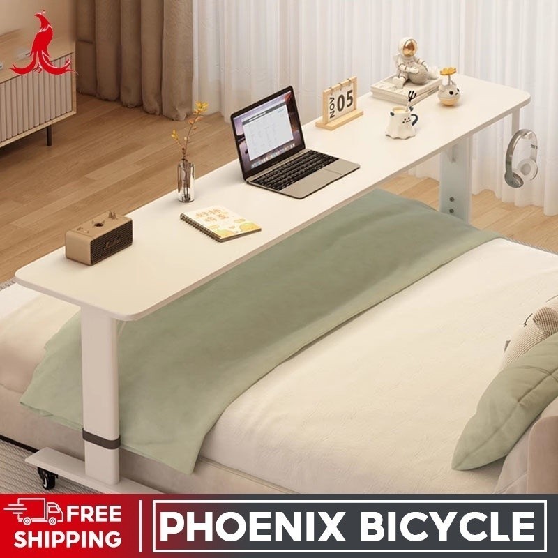 Elevating Table Movable Lifting Desk Bedside Computer Desk Straddle ...