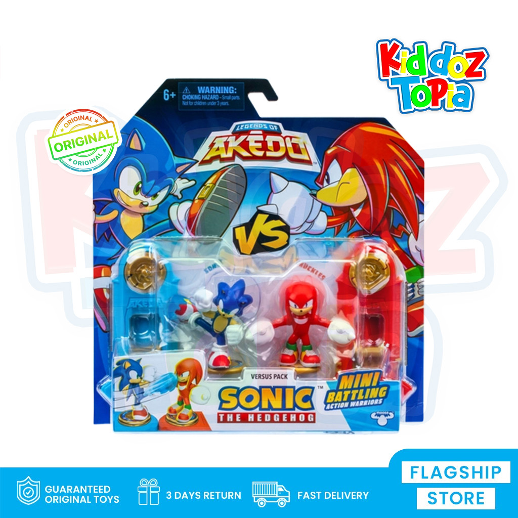 Legends of Akedo Sonic The Hedgehog Sonic Vs Knuckles 15438 | Shopee ...