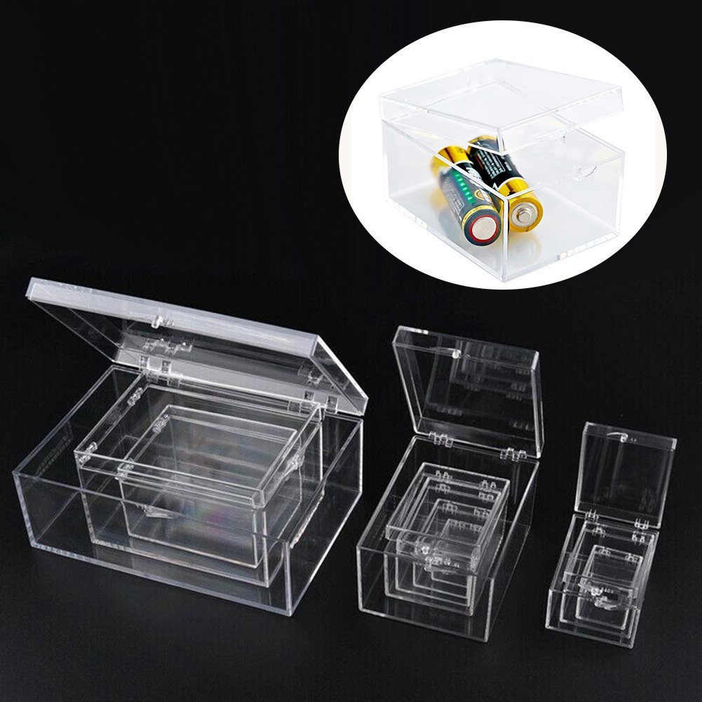 [ROYALLADY322 USEFUL] Clear Plastic Box Rectangular Insect Specimen ...