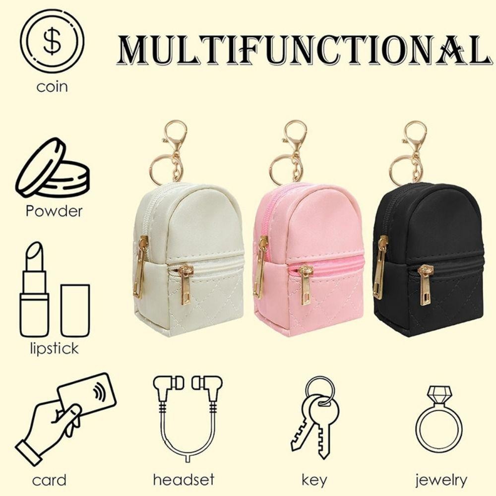 HS Mini Backpcak Bag, Portable Hanging Coin Purse, Fashion with