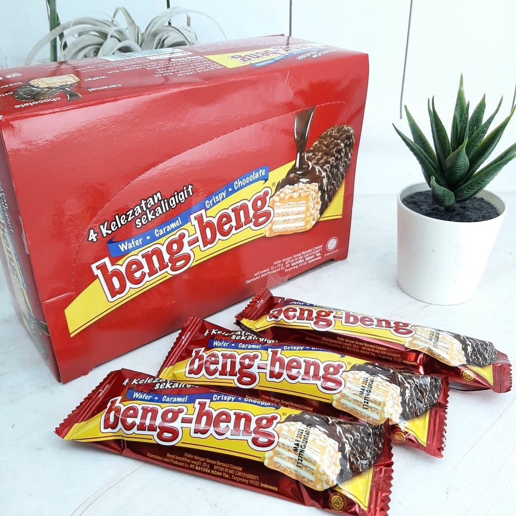 Beng Beng Chocolate Crisp Wafer Box - Netto 17 bks x 22 gr